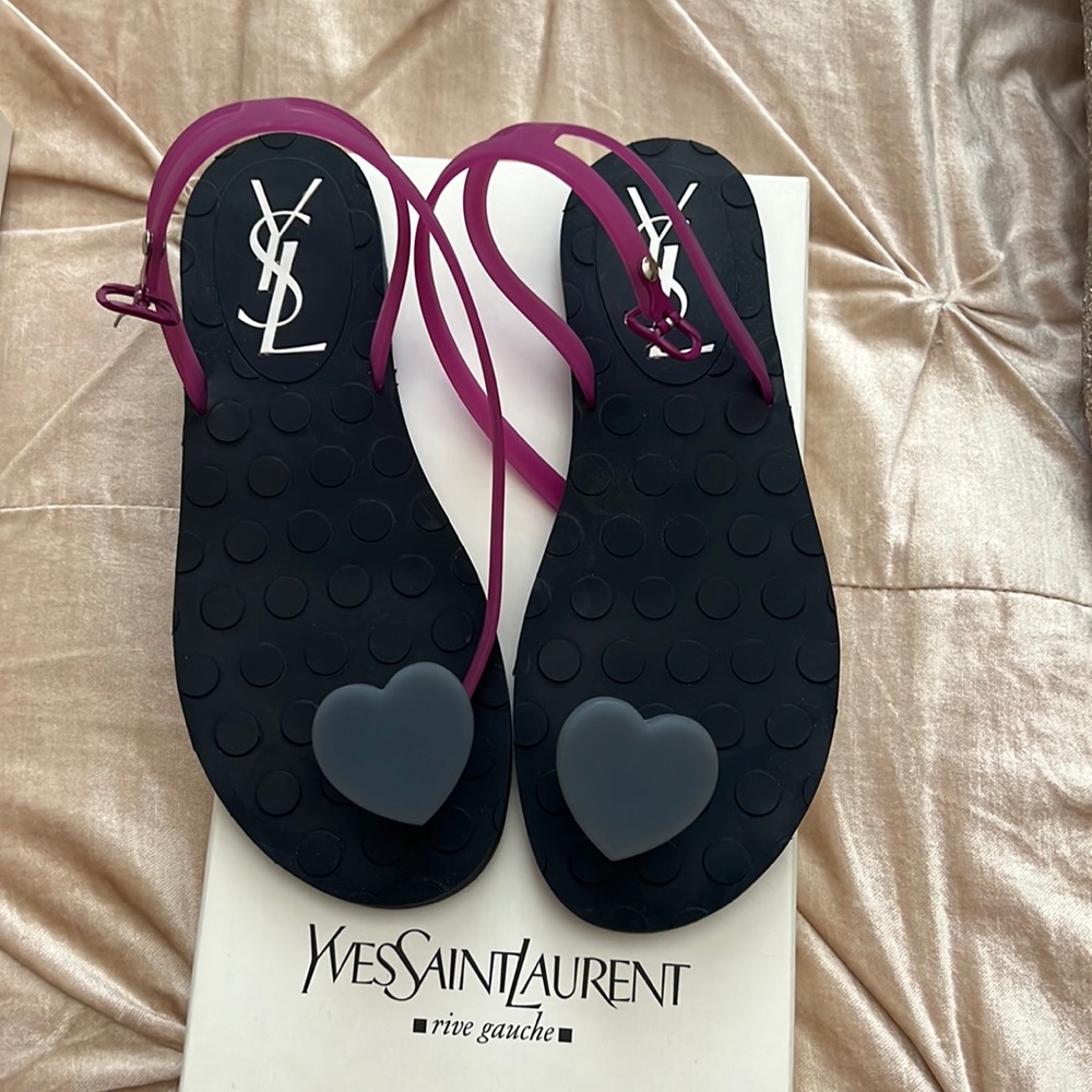 Yves Saint Laurent jelly sandals